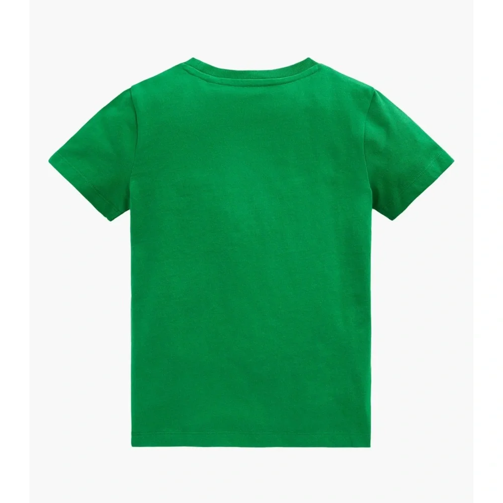 MINI BODEN GREEN SHORT SLEEVE JUNGLE ANIMALS T-SHIRT BOYS SIZE 5-6
